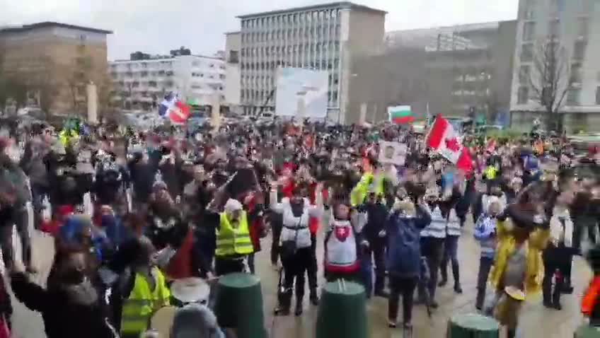 Truckers Protest Germany February 21, 2022