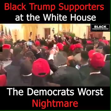 Trump Black supporter at the White House, Democrats worst nightmare.