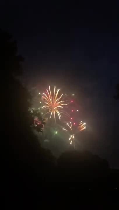 July 4, 2020 - Fireworks in Brownsburg, Indiana