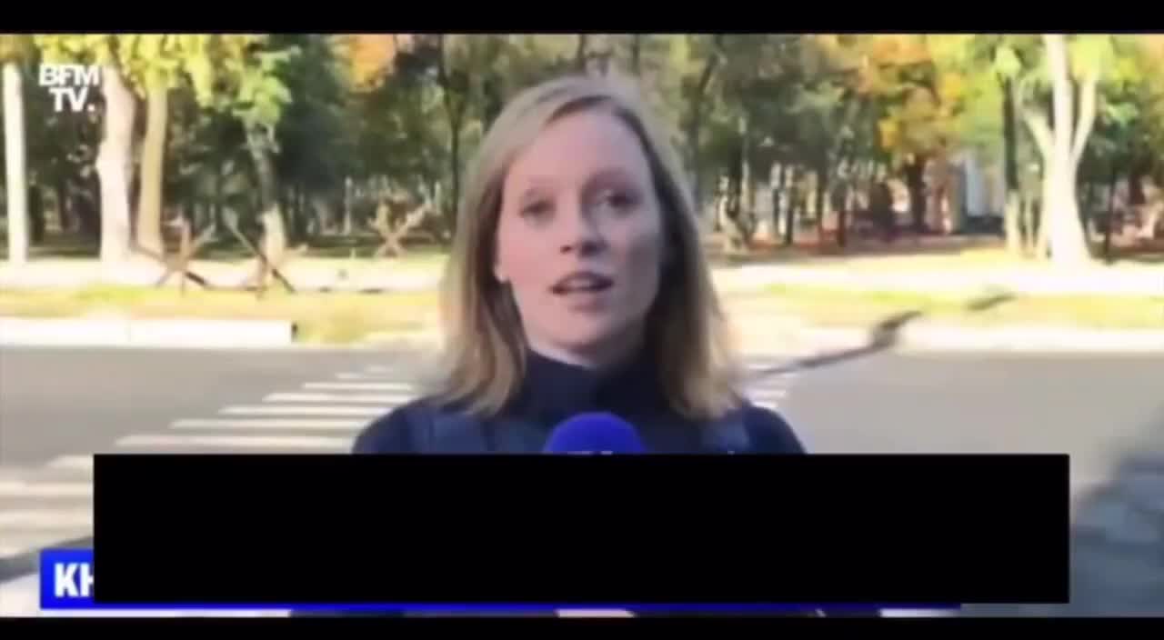 Journalist cut off for mentioning Ukraine striking Kherson facilities & hospitals