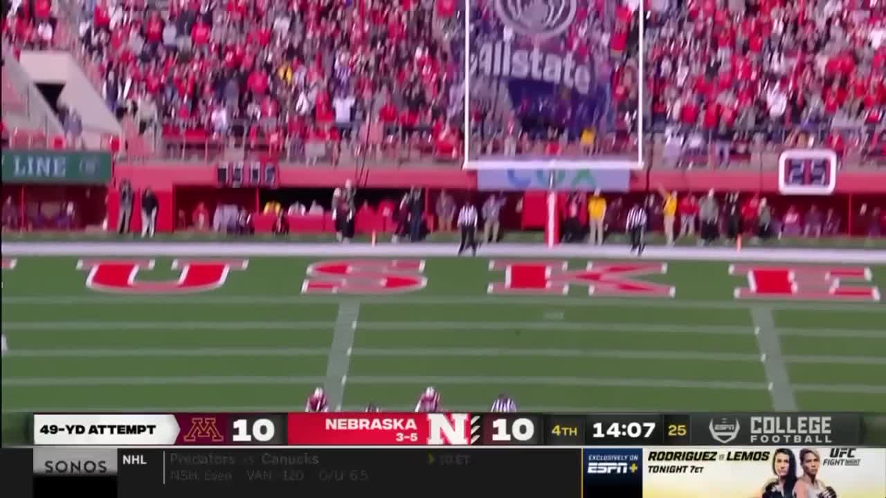 Minnesota at Nebraska _ Highlights _ Big Ten Football _ Nov. 5, 2022