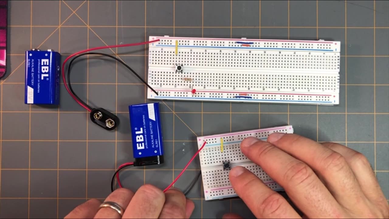 Connecting the 9V Battery - Step 7: A Simple Switch Circuit