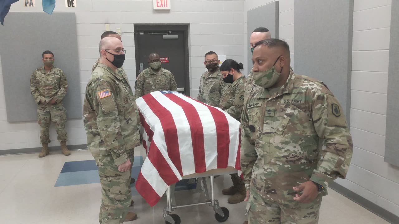 Military Funeral Honors training (6-man fold) 99th RD, USAR March 2021 – part 1 of 2