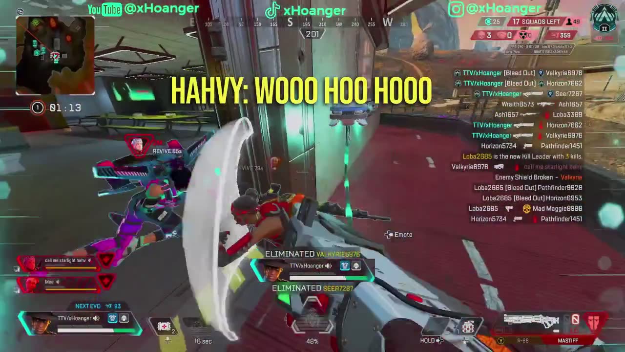 Apex Legends: Mastif Masacre. Clutched it for the boys in ranked. #apexlegends #ranked