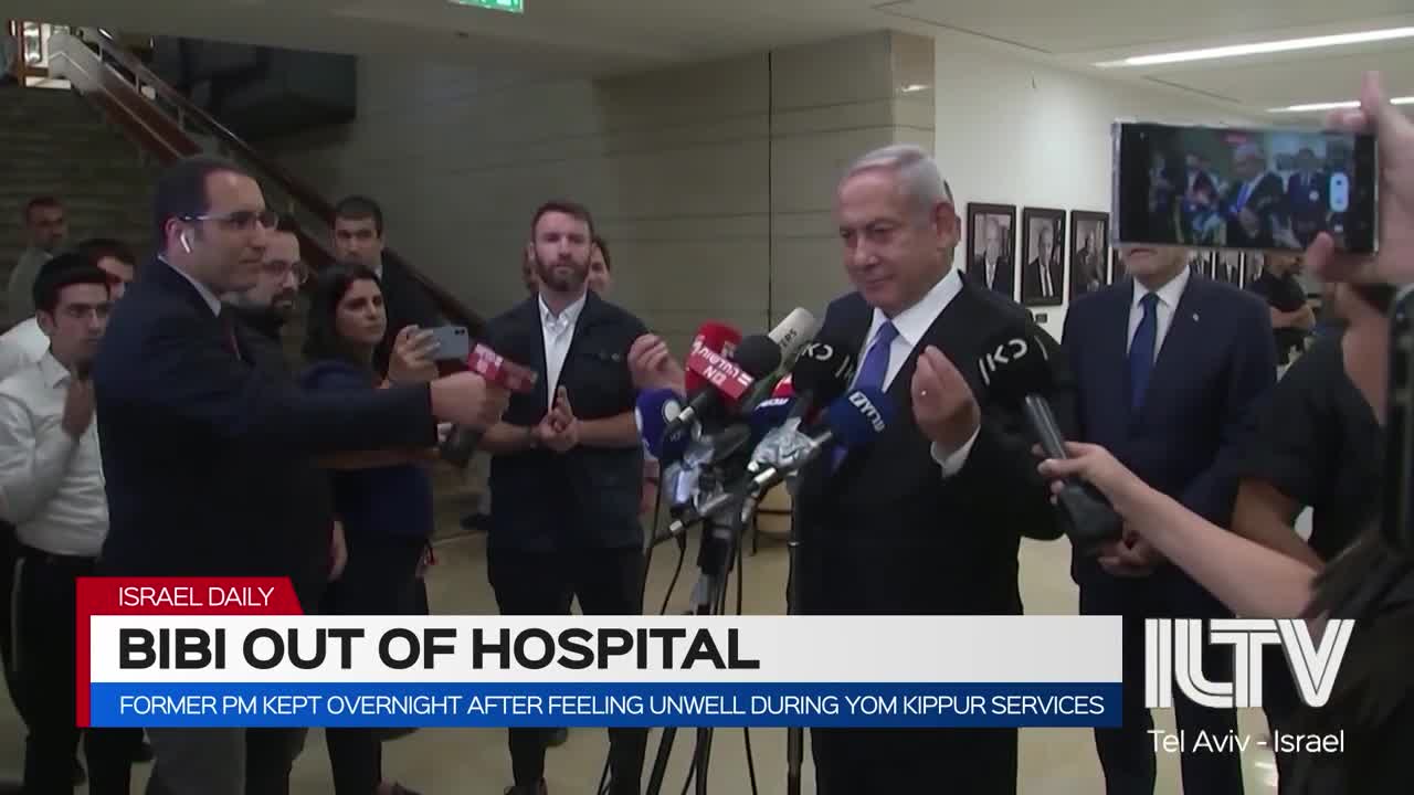 Former PM kept overnight after feeling unwell during Yom Kippur services