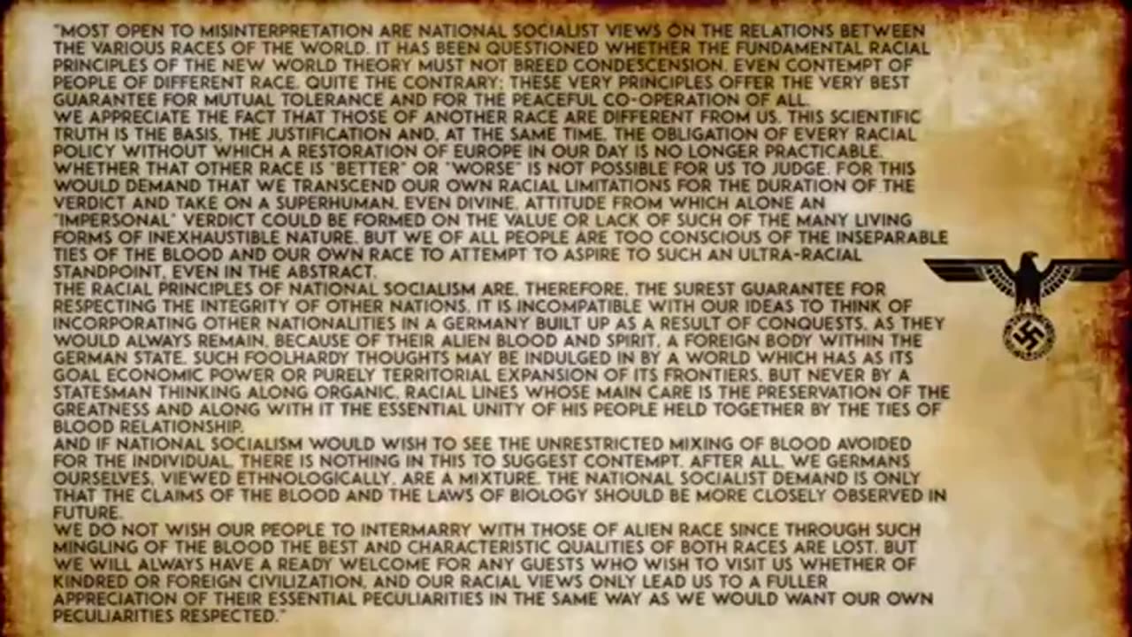 ZOG genocide of the Aryan species. ZOG means Jews by the way