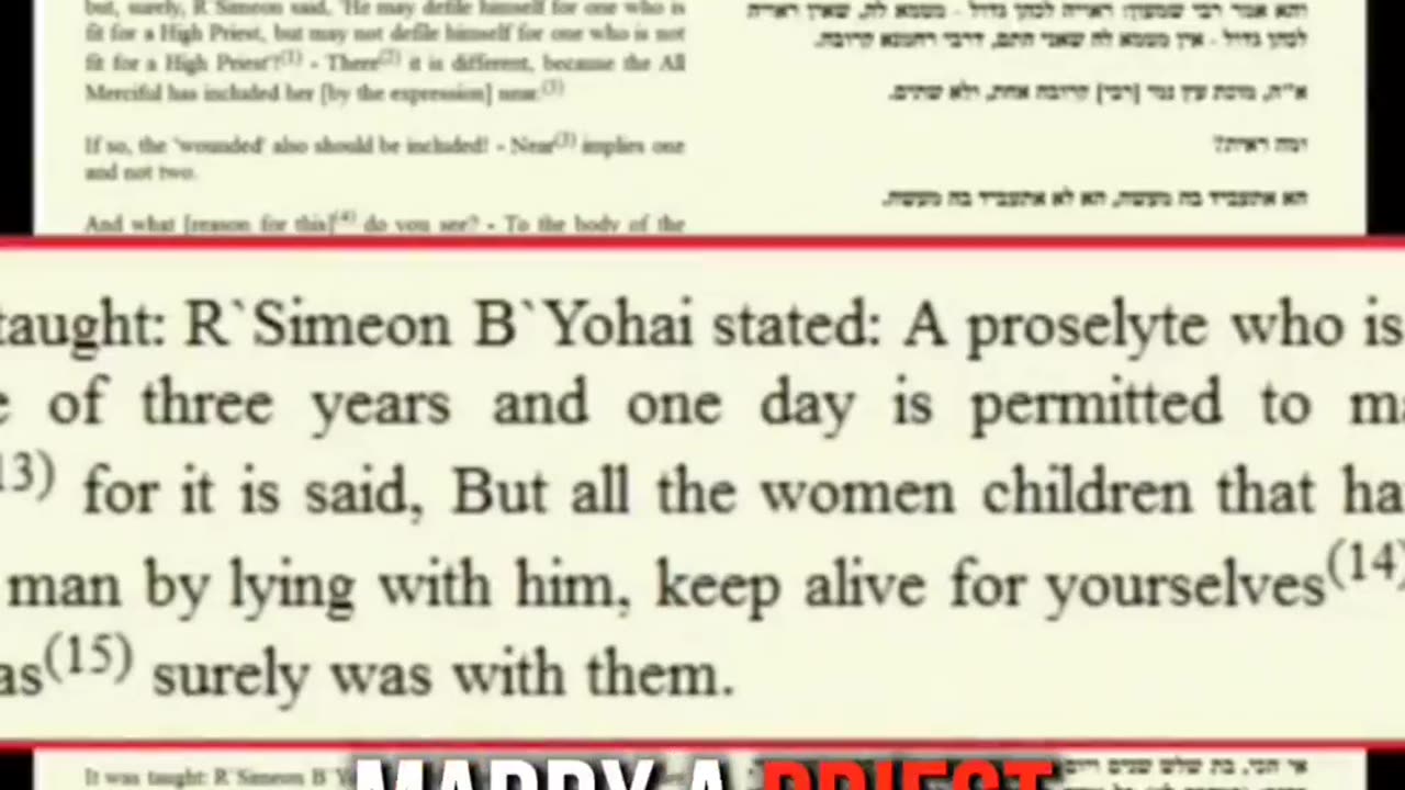 The Talmud - permission to seduce - marry - have intercourse with 3-year-old girls