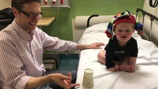 Baby's Reaction To A Flipping Cup Is Priceless