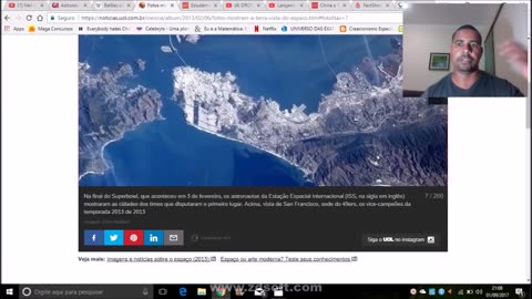 ESPECIAL. ASTRONAUTA RUSSO TIRA FOTO DE BRASÍLIA DO ESPAÇO