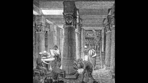 What did the ancient library of Alexandria look like