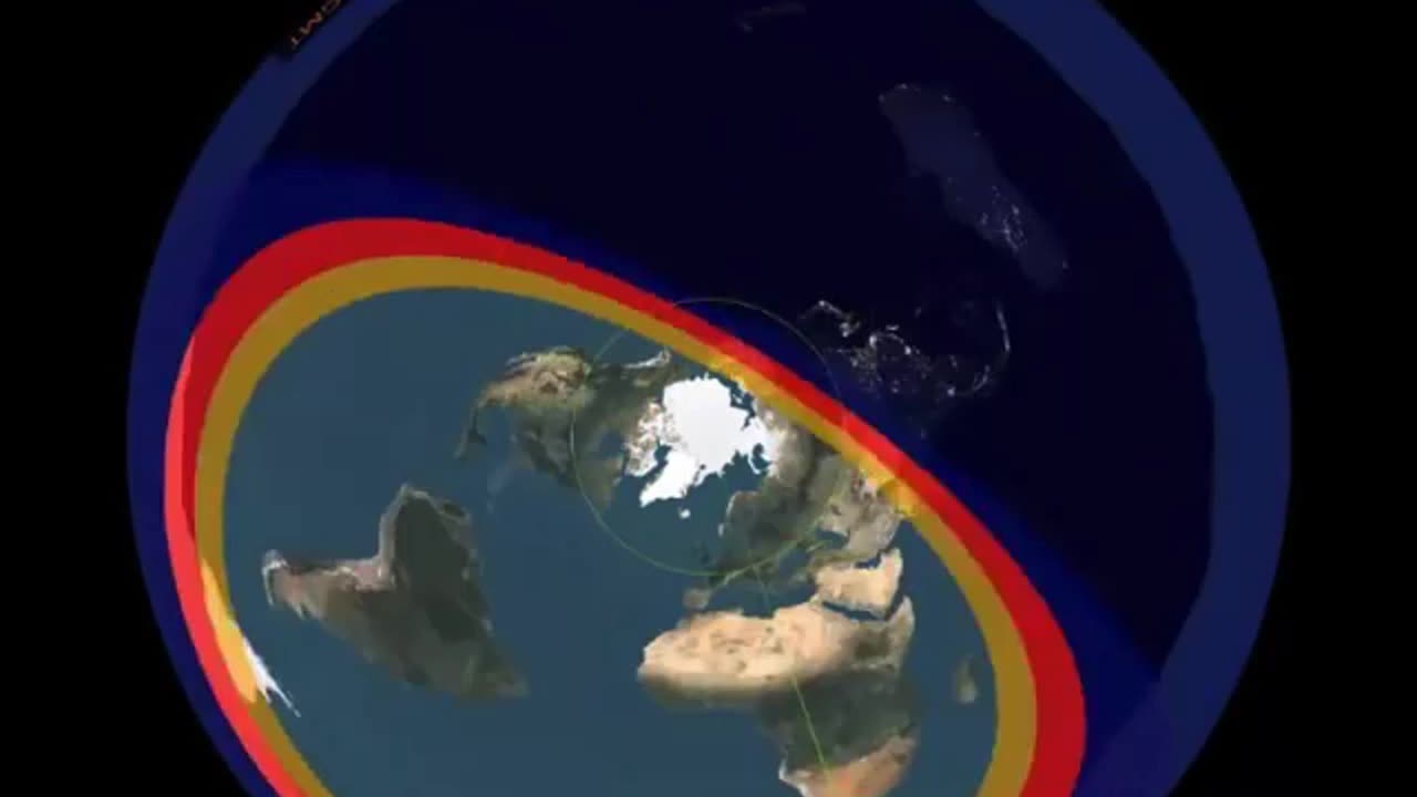 Night And Day Map Rotation Of The Year On The Flat Earth Model - SHOCKING