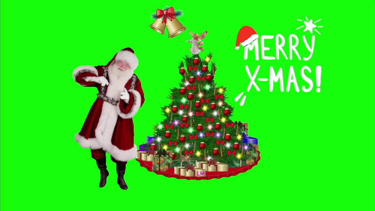 merry Christmas green screen | Santa Claus dancing | Green Screen Video 🎄🎄🎄🎁🎁🎁