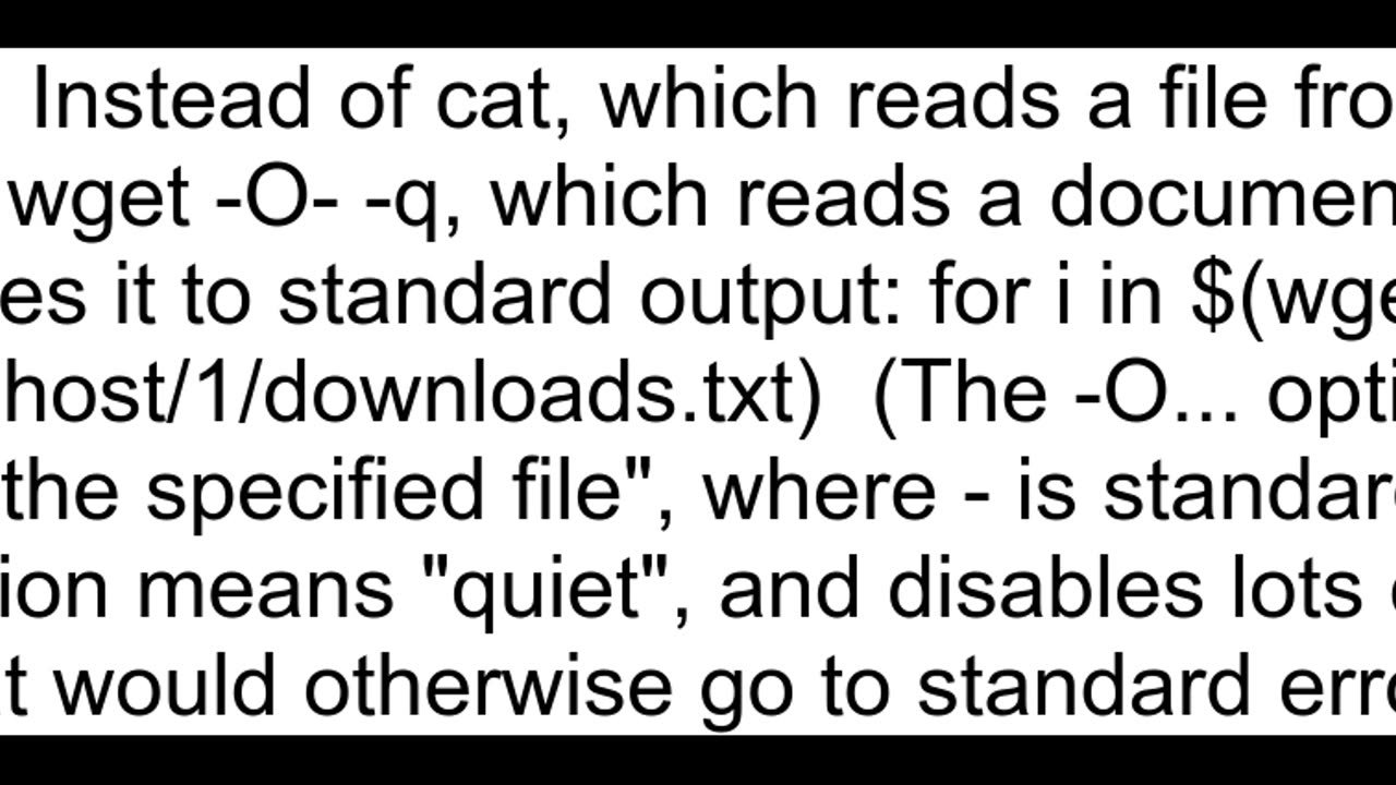 How can I cat a remote file to read the parameters in Bash