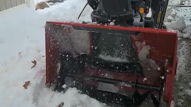 1955# TORO SNOW BLOWER vs SNOW PILE SLO MO