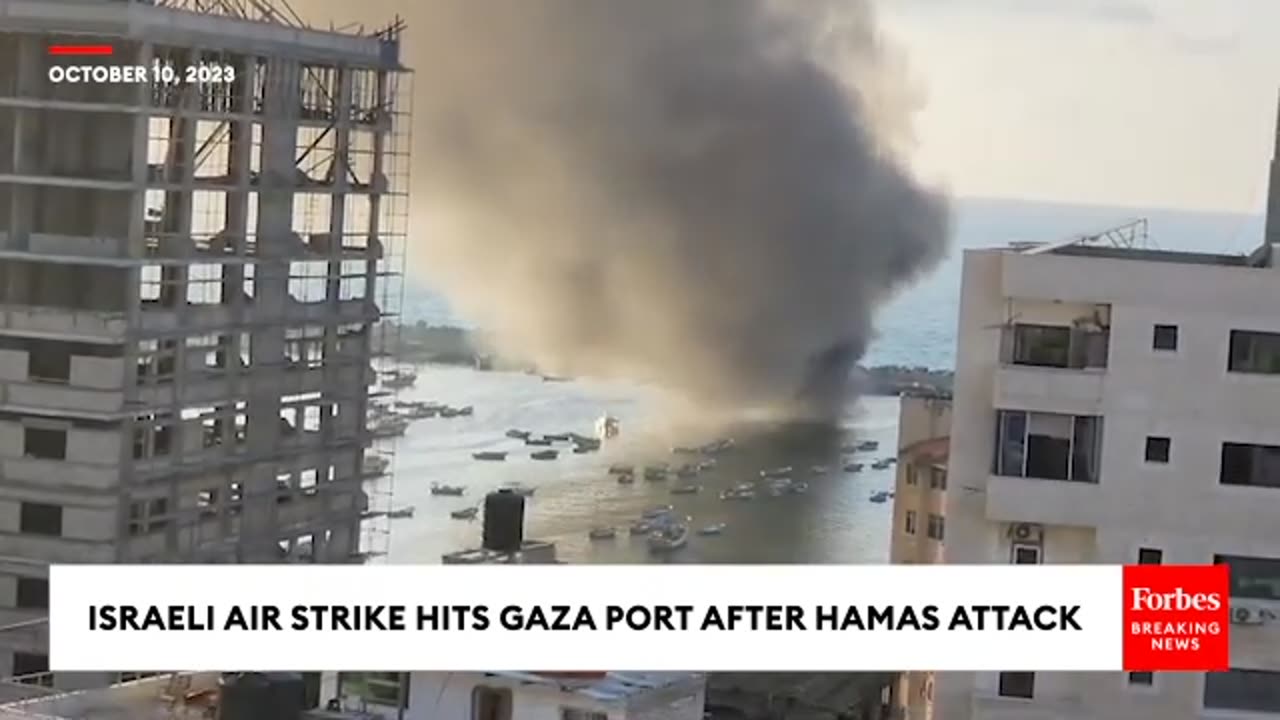 BREAKING NEWS- Israeli Air Strike Hits Gaza Sea Port After Hamas Attack#220