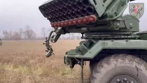 Loading and Firing Ukrainian MRLS