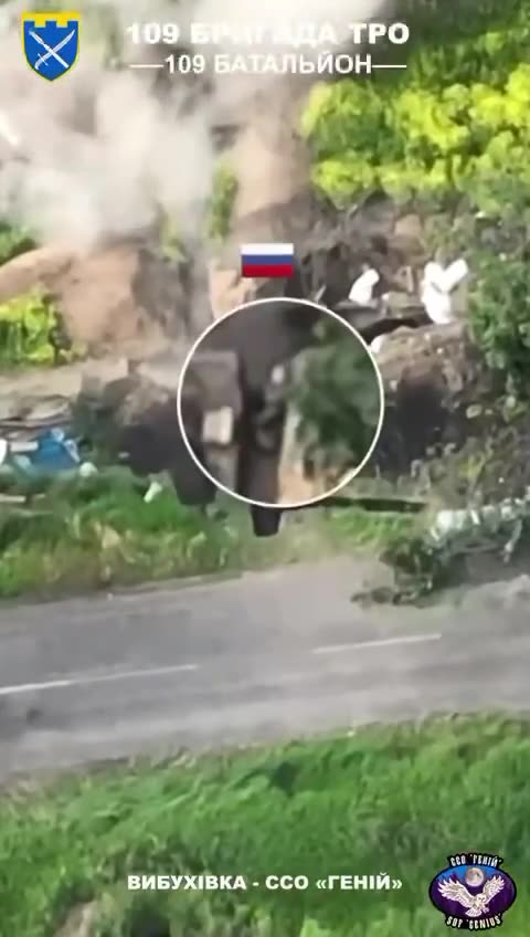 Drone Strike on Russian Trench Complex