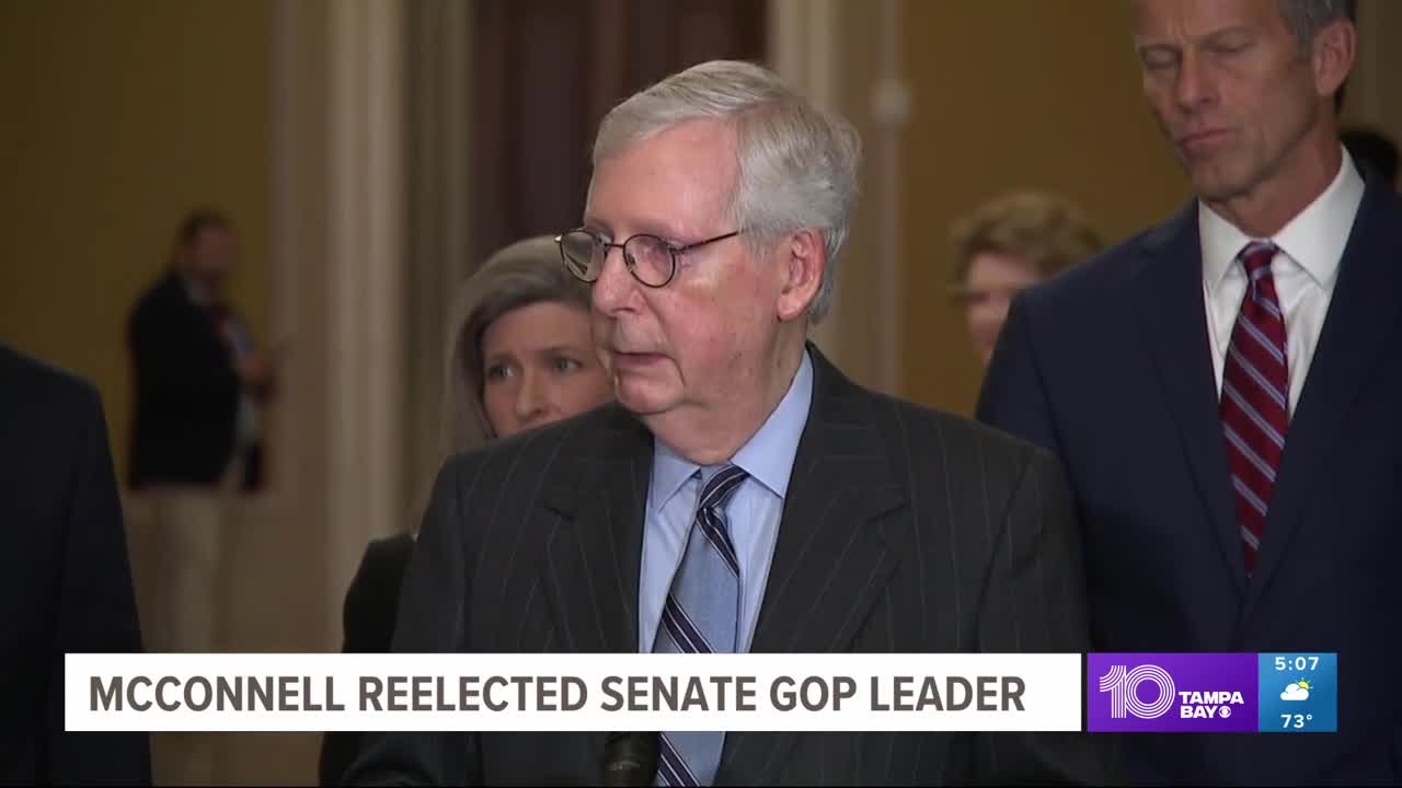 McConnell reelected Senate GOP leader; Scott's bid rejected