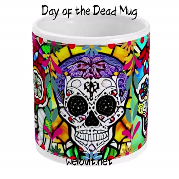 Day of the Dead Mug By Welovit ❤️