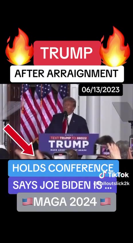 President Trump after the arraignment