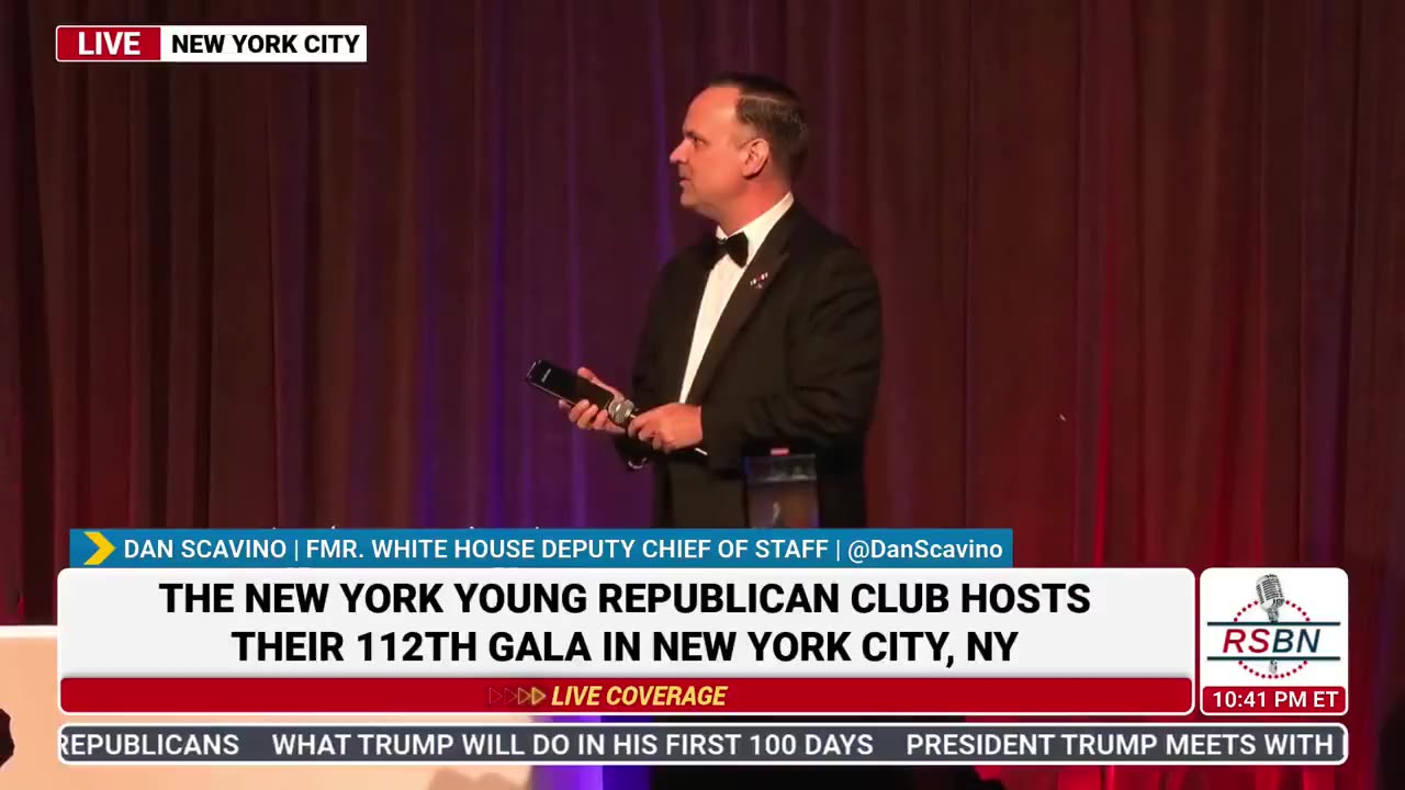 Trump phones in to thank the young Republicans at the 112th annual NYYRC gala