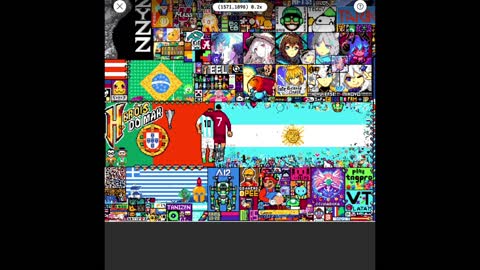 rplace 2022, day 4. Messi and Ronaldo, Portugal and Argentina fans unite 🇦🇷🇵🇹⚽️