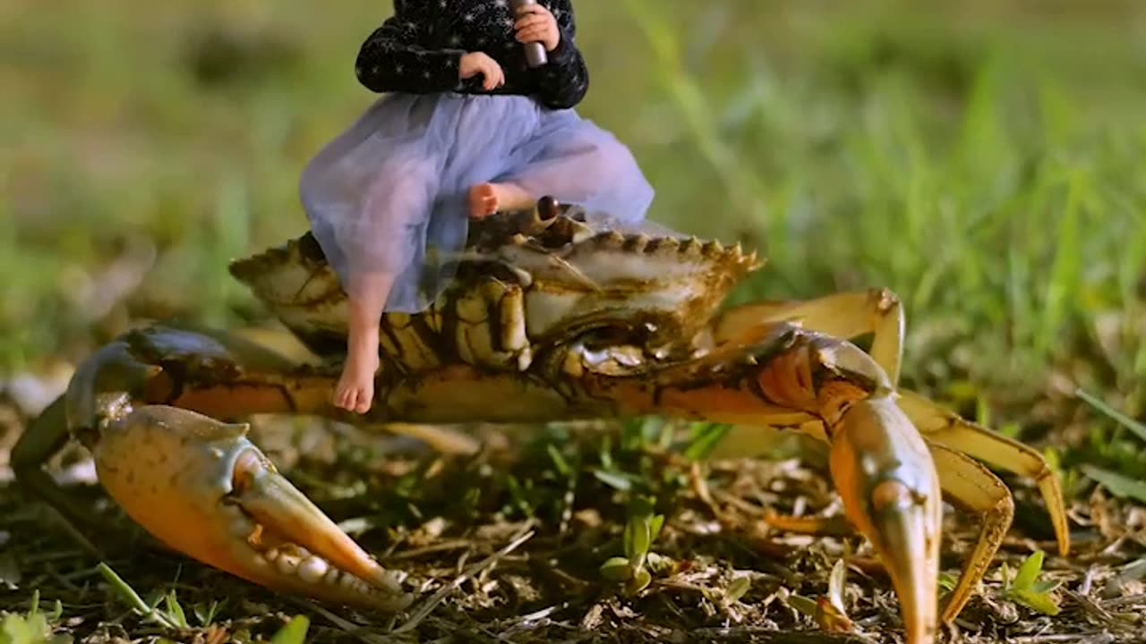 Make video with sea crab