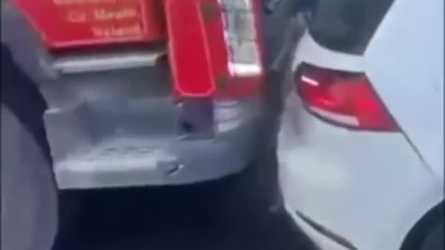 54# Is it permissible to scratch the back of a car in this way