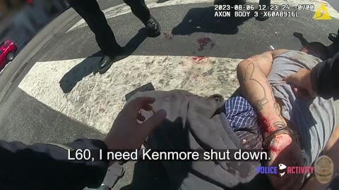 Suspect Gets Tased and Arrested After Exchanging Gunfire With LAPD Officers