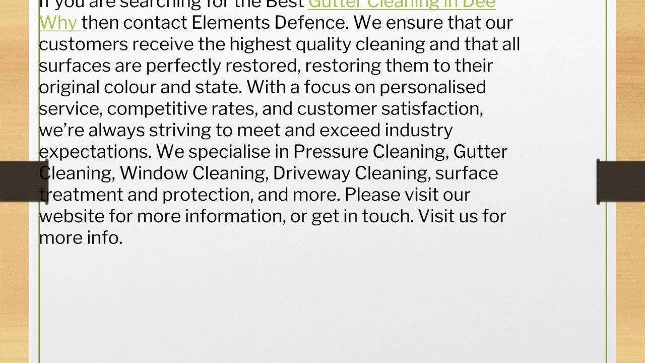 the Best Gutter Cleaning in Dee Why