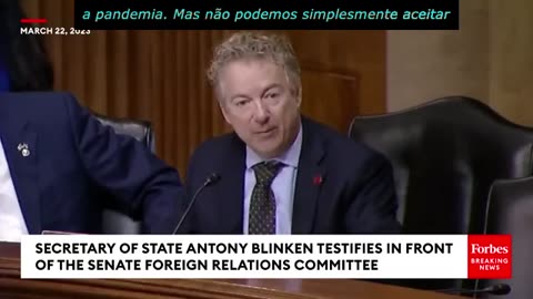 Rand Paul confronta diretamente Antony Blinken sobre recordes de financiamento...