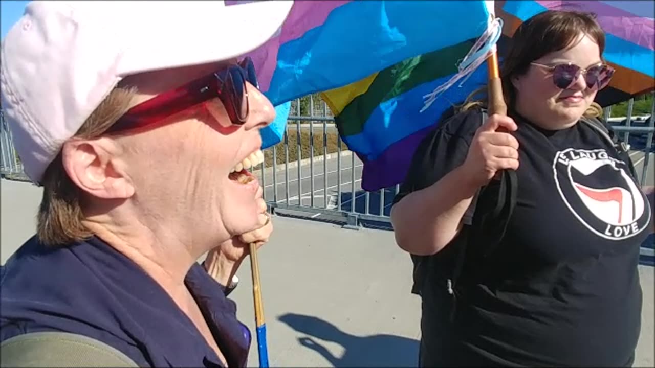 Impasse at the Overpass, Fern Street protest Aug 17, 2023