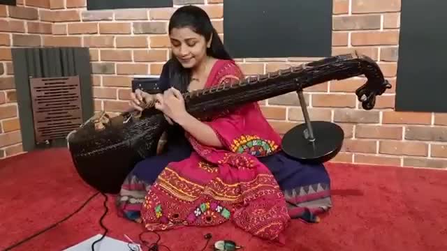 Music in sitar..