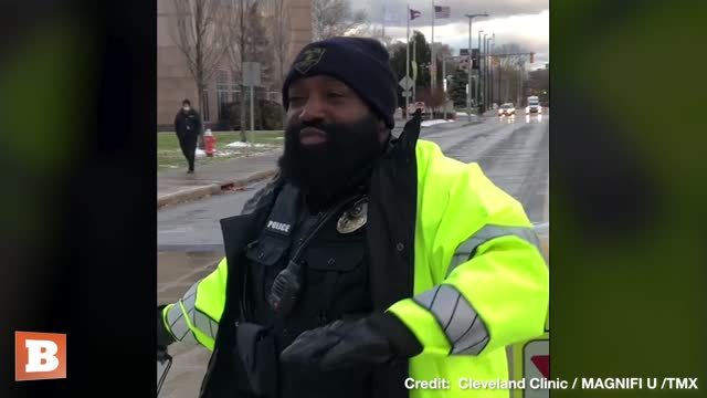 Joy Is the BEST Medicine! Cleveland Clinic Officer Fills Everyone with CHEER