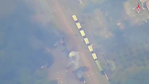 Video of a strike on a Ukrainian military echelon in the Denpropetrovsk region.