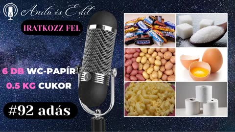 Hat db. wc-papír, fél kg cukor.