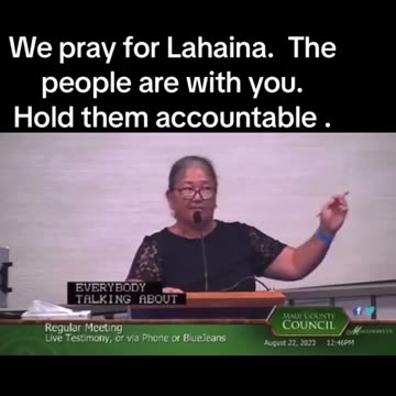 Maui residents are now publicly blaming Oprah and Jeff Bezos for the DEW attack on Lahaina.