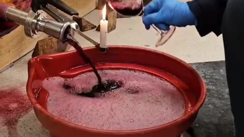Soutirage, is a careful and precise way to clarify wine during the winemaking process