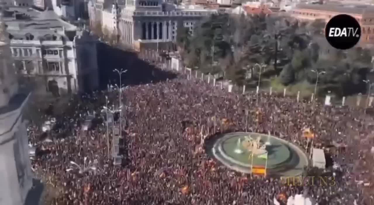 Spain out protesting their corrupt gov