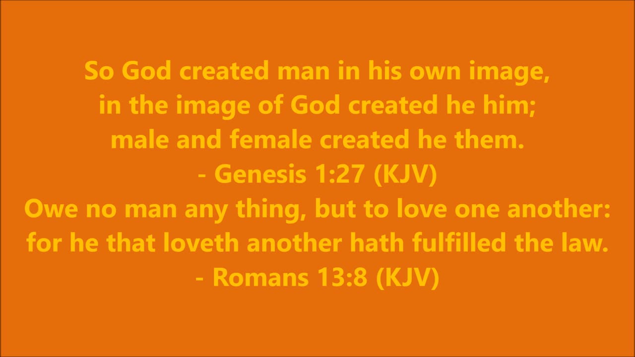 Godliness | Male and female created he them. - RGW Teaching