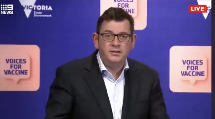 Australian Premier Dan Andrews plans to "lockout" unvaccinated citizens: pandemic of unvaccinated