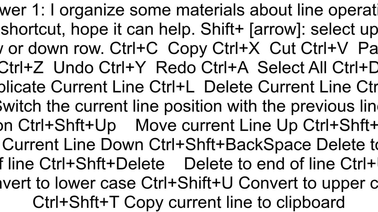 Notepad Shortcut to Select Current Line