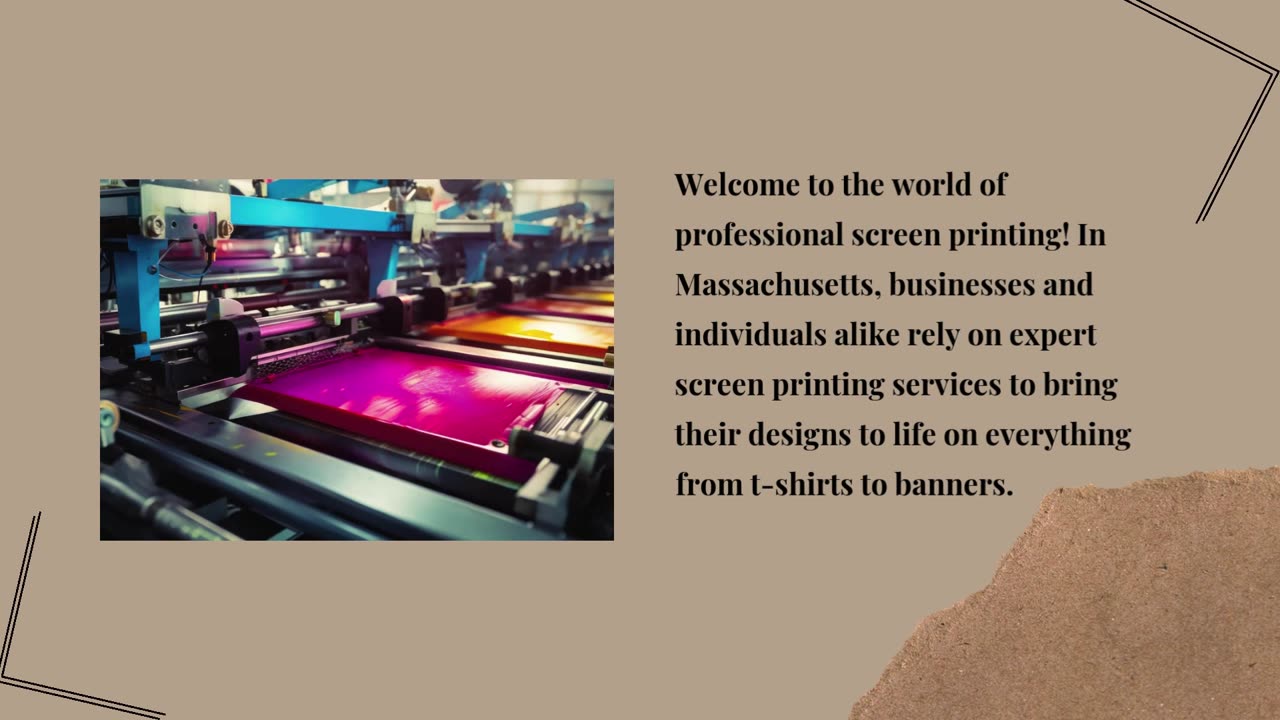 Get Professional Screen Printing for Your Business in MA