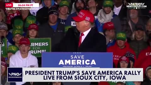 President Donald J Trump Speaks at Save America Rally in Sioux City, Iowa
