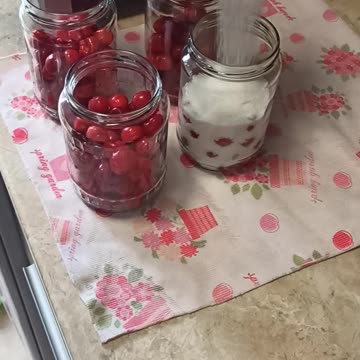 Quick cherry syrup