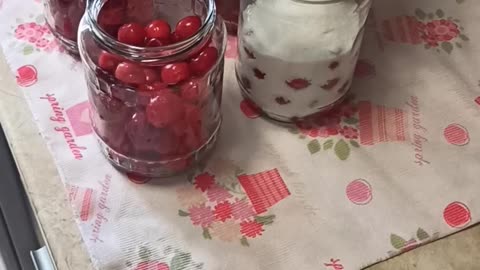 Quick cherry syrup