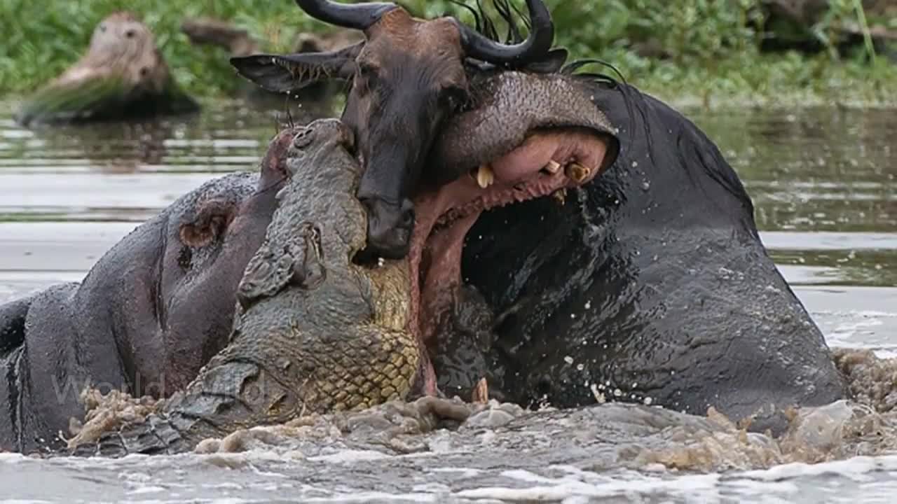 Hippos are very kind to other animals😇