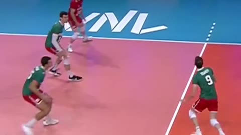 The replay is insane 😱 #volleyballworld #crazysave #save #volleyball