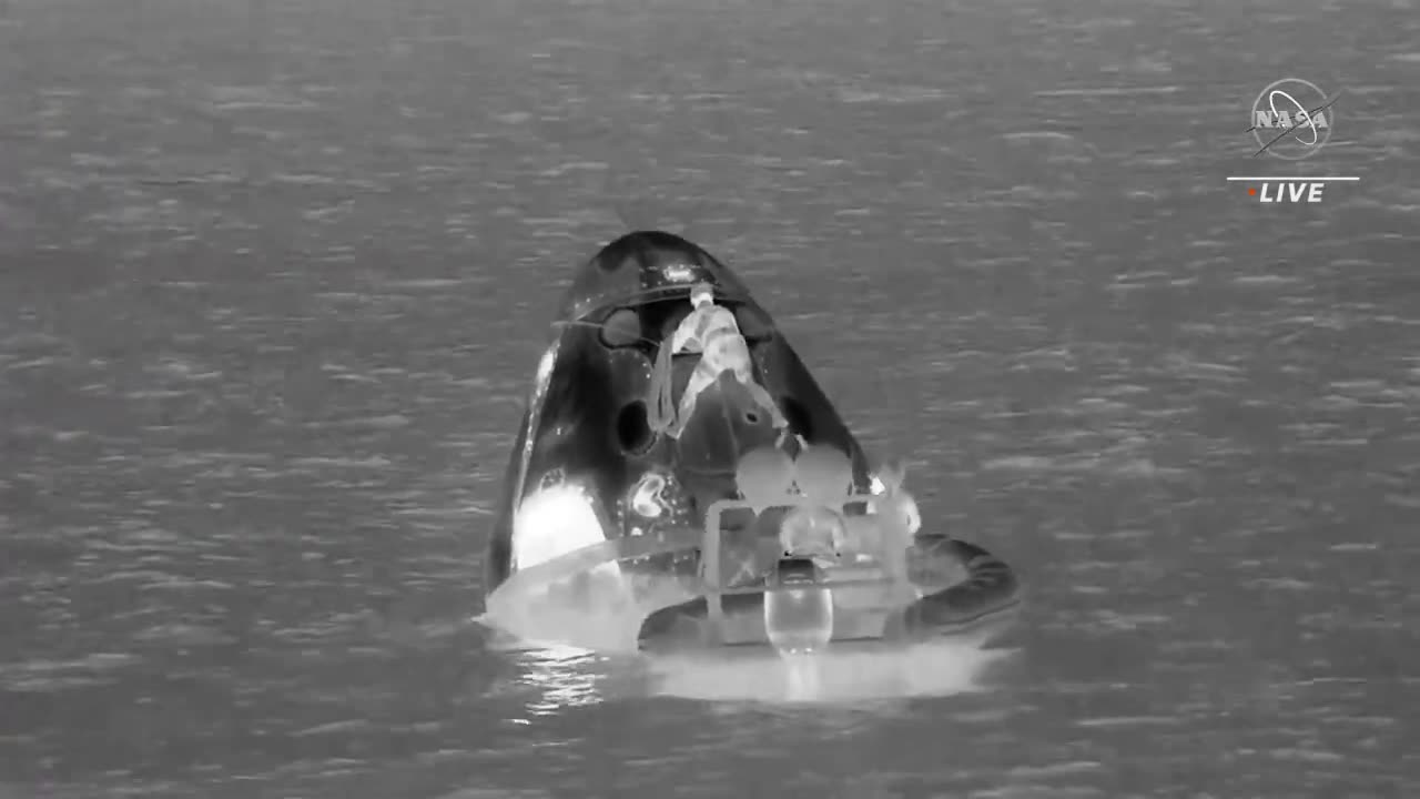 NASA's SpaceX Crew-6 Mission Splashes Down (Official Broadcast)