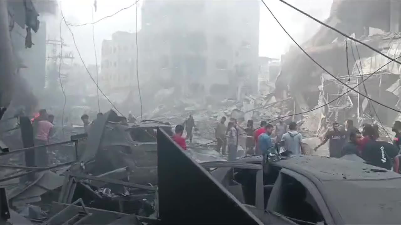 The Seen of Gaza after Attacking by Israel Soldier